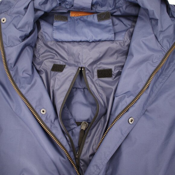 Outback Trading Company Jacket Men's Large Packable Parka Hooded Zip Pocket blue - Picture 11 of 15